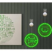 cheap Decorative Lights-St. Patrick&#039;s Day Decorative Window Light - Battery Powered Suction Cup Hanging Light for Irish Festival Decoration 1pc