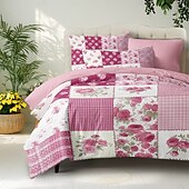 cheap 100% Cotton-Geometric Floral Pattern Duvet Cover Set Set Soft 3-Piece Luxury Cotton Bedding Set Home Decor Gift Twin Full King Queen Size Duvet Cover