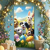 olcso Garázs- és ajtózászlók-Ajtódíszek Ajtóborítók Tojások Ajtó Tapéta Ajtófüggöny Dísz Háttér Beltéri/Kültéri Ajtó Banner Elülső Ajtóra Farmház