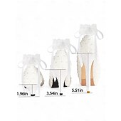cheap Platform Pumps-Women's White Lace and Pearl Embellished High Heel Platform Wedding Shoes with Ribbon Anklets for Bridal and Formal Ceremonies