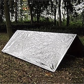 Χαμηλού Κόστους Camping Tarp-κουβέρτες έκτακτης ανάγκης mylar θερμική κουβέρτα,(1 πακέτο) γιγαντιαία διαστημική κουβέρτα, κουβέρτες επιβίωσης βαρύς εξοπλισμός κατασκήνωσης,πρώτες βοήθειες