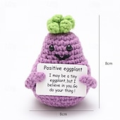 preiswerte Partybedarf-handgemachtes emotionales Gurkengeschenk Gurke Gehäkelte Puppe inspirierende Geschenke mit Karten süß gestrickt lustige Unterstützung Gurkenkartoffel Freund Geburtstag