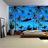 Χαμηλού Κόστους Ταπισερί Ωκεανικής Παραλίας-Καλοκαιρινές Φοινικιές Κρεμαστή Ταπισερί Τέχνης Τοίχου Μεγάλη Ταπισερί Μωσαϊκό Διακόσμηση Φωτογραφίας Φόντο Κουβέρτα Κουρτίνα Σπίτι Υπνοδωμάτιο Σαλονάκι Διακόσμηση
