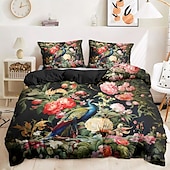cheap 100% Cotton-Medieval Animals Pattern Duvet Cover Set Set Soft 3-Piece Luxury Cotton Bedding Set Home Decor Gift King Queen Duvet Cover