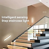 cheap Household Appliances-Motion Sensor LED Cabinet Light Type C Rechargeable Induction Night Light Wireless Portable Detector Lamp for Wardrobe Hallway