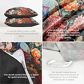cheap 100% Cotton-Medieval Animals Pattern Duvet Cover Set Set Soft 3-Piece Luxury Cotton Bedding Set Home Decor Gift King Queen Duvet Cover