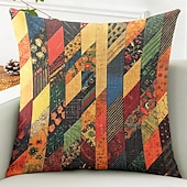 baratos Estilo Vintage-Capa de Almofadas Decorativas Floral 1PC Capa quadrada macia para Sofá Quarto Sala de Estar