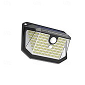 זול נורות קיר חוץ-1 pc מנורת קיר חיצונית סולארית עמידה למים 178 קרני לד חיישן תנועה מנורת אינדוקציה 270 מעלות תאורה בזווית רחבה 3 מצבים חצר גינה מרפסת מרפסת תאורת מוסך