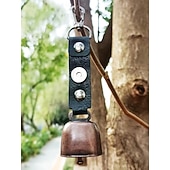 abordables Accesorios para acampar-Campana de oso para exteriores, carillón de viento para ambiente de campamento, accesorio de llavero, campana de alerta de senderismo, campana colgante para mascotas