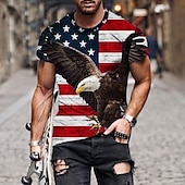 economico Maglietta patriottica per veterani-Giorno dei Veterani Maglietta da Uomo Patriota Patriottica Veterano Grafica Bandiera Americana Bandiera Nazionale T shirt T shirt Tee T Shirt Distressed Maglietta manica corta T shirt Stampa 3D