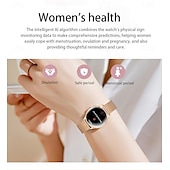 abordables Relojes inteligentes-696 QS36 Reloj inteligente 1.43 pulgada Smartwatch Reloj elegante Bluetooth ECG + PPG Podómetro Recordatorio de Llamadas Compatible con Android iOS Mujer Hombre Impermeable Control de Medios