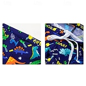 economico Costumi da bagno per bambini-Bambino Da ragazzo Costume da bagno Dinosauro Manica corta Girocollo Spiaggia Festività Bianco Estate Vestiti 4 anni +