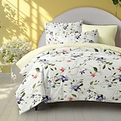 cheap 100% Cotton-100% Cotton Duvet Cover Set Floral Pattern Comforter Set Soft 3-Piece Luxury Bedding Set Home Decor Dusk Bedding Gift King Queen Full Size