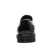 preiswerte Formell-Herren-Oxford-Schuhe im Brogue-Stil mit Flügelkappe aus Kunstleder – klassisches Schnürdesign für formelle Anlässe, Business und Hochzeiten