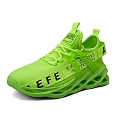 economico Scarpe da Corsa per Uomini-Per uomo Sneakers Tessitura Volante Confortevole Antiscivolo Mocassino Nero Bianco Giallo