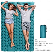 economico Attrezzatura per dormire-materassino gonfiabile portatile da campeggio all&#039;aperto con pompa a pedale, materassino doppio impermeabile per picnic e letto per auto
