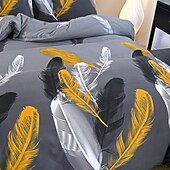 cheap Duvet Cover Sets-King Size Duvet Cover Set Simple Kingsize Bedding Bed Set Soft Brushed Microfiber with Zipper Closure Quilt Cover with 2 Pillowcases