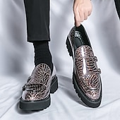 levne Poloformální-pánské zlaté metalické mokasíny s dvojitou přezkou a robustní podrážkou - stylové společenské boty pro formální i neformální příležitosti