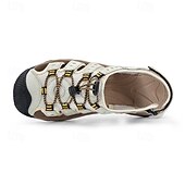 voordelige Buitensandalen-Heren outdoor wandelsandalen - ademend gesloten teenontwerp, verstelbare vetersluitingen, antislipzool, comfortabele zomerschoenen voor trekking en kamperen