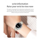 abordables Relojes inteligentes-696 QS36 Reloj inteligente 1.43 pulgada Smartwatch Reloj elegante Bluetooth ECG + PPG Podómetro Recordatorio de Llamadas Compatible con Android iOS Mujer Hombre Impermeable Control de Medios