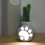 cheap Sensor Night Lights-Cat LED Night Light USB Rechargeable with Motion Sensor, Dimmable Desk Lamp for Bedroom, Bedside, Kitchen, Closet and Stairs 1pc
