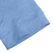 Χαμηλού Κόστους Casual Tee Henley-100% βαμβακερό ανδρικό μπλουζάκι henley κοντομάνικο μονόχρωμο απλό κουμπιά κλασικού στυλ henley casual καθημερινά καλοκαιρινή άνοιξη  &amp; φθινόπωρο μαύρο λευκό γαλάζιο μπλουζάκι henley