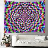 cheap Trippy Tapestries-3D Vortex Hanging Tapestry Dazzling Optical Illusion Wall Art Large Tapestry Mural Decor Photograph Backdrop Blanket Curtain Home Bedroom Living Room Decoration