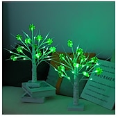 cheap Decorative Lights-St. Patrick&#039;s Day Clover Decorative Night Light 45CM 13 LEDs  - USB/Battery Dual Powered with 8-Function Remote Control for Indoor Party Atmosphere Decoration 1pc