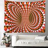 cheap Trippy Tapestries-3D Vortex Hanging Tapestry Dazzling Optical Illusion Wall Art Large Tapestry Mural Decor Photograph Backdrop Blanket Curtain Home Bedroom Living Room Decoration