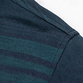 cheap Men&#039;s Elite Polo-Men&#039;s Wool Lyocell Blend Business Casual Classic Long Sleeve Vintage Fashion Striped Buttons Spring Fall Dark Red Dark Green