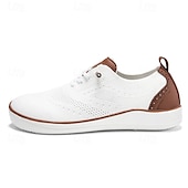 cheap Men&#039;s Sneakers-Men&#039;s Lightweight Barefoot Shoes Knit Sneakers - Breathable Casual Shoes with Lace-Up Design for Walking, Travel and Daily Wear