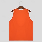 economico Canotte da palestra-Per uomo Canotta Gilet Canottiera Maglietta senza maniche Senza Maniche Scollo a V profondo Estate Semplice Moda Classico Confortevole Scollo a V Streetwear Casuale Sportivo Nero Bianco Arancione