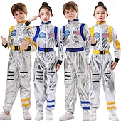 levne Kostýmy pro páry a skupiny-Astronaut předvečer Všech svatých Kariéra kostýmy Onesies Karnevalový kostým Dětské Chlapecké Dívčí Karneval Večírek Jednoduché Halloweenské kostýmy Oblékněte se