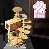 cheap Cat Trees-54.33&quot; Cat Tree/Cat Tree House and Towers for Large Cat/Cat Climbing Tree with Cat Condo/Cat Tree Scratching Post/Multi-Level Large Cat Tree