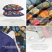 tanie 100% bawełna-3d kołdra artystyczny wzór zestaw poszewek zestaw poszewek na kołdrę miękki 3-częściowy luksusowy zestaw pościeli bawełnianej wystrój domu prezent król królowa poszwa na kołdrę