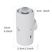 abordables Appliques d&#039;extérieur-Lumière de coucher de soleil à double tête avec détection de mouvement, éclairage LED multicolore pour armoire, 15 couleurs, rechargeable par USB, pour chambre à coucher, salon, bureau, fête, magasin,