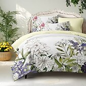 cheap 100% Cotton-100% Cotton Duvet Cover Set Floral Pattern Comforter Set Soft 3-Piece Luxury Bedding Set Home Decor Dusk Bedding Gift King Queen Full Size