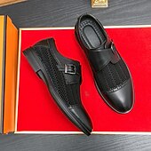 Недорогие Формальный-мужские монки из дышащей сетки и искусственной кожи — легкие туфли для официальных мероприятий и офиса