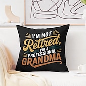 billige &quot;Quotes&amp;Saying Style&quot;-vintage dekorative putetrekk 1 stk morsomt sitat myk firkantet sofa putetrekk putetrekk for soverom stue sofa stol