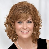 זול פאה מבוגרת-long color me beautiful whisperlite bay מאת פולה יאנג - שכבות ארוכות ורכות עם צדדים מוברשים קדימה או אחורה למראה טבעי / גוונים רב-גווניים של חום כסף בלונד ואדום