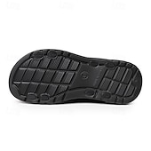 economico Sandali eleganti-Per uomo Pantofole e infradito Cuoio Traspirante Comodo Antiscivolo Mocassino Nero Marrone