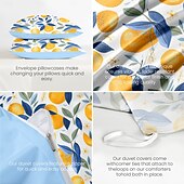 baratos 100% algodão-100% algodão conjunto de capa de edredão conjunto de padrão laranja conjunto de capa de edredom conjunto de cama macio 2/3 peças conjunto de cama de luxo decoração de casa presente rei rainha capa de
