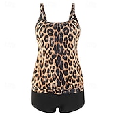billiga One Pieces &amp; Tankinis-Dam Tankini Tvådelad baddräkt Spets Badkläder Badkläder Svart Rodnande Rosa Andningsfunktion Snabb tork Lättvikt Ärmlös - Simmning Surfing Strand Sommar Vår Plusstorlekar