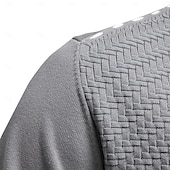 billige Herre Elite Hettegensere &amp; Sweatshirts-Herre Cardigan Genser Kofte Riflet Strikke Vanlige topper Knepp opp Knapp ned Helfarge V-hals Strikketøy Mote Arbeid Avslappet Klær Vår &amp; Vinter Navyblå Beige S M L