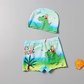 billiga Badkläder-Barn Pojkar Baddräkt Djur Kortärmad Strand Semester Gul Sommar Kläder 4 år +