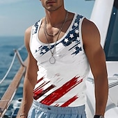  4 июля 2026 года 250-й День памяти мужская патриотическая футболка с 3D-принтом флаг США ветераны круглый вырез повседневная