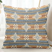 abordables Style Vintage-Housse de coussin décoratif vintage sud-ouest 1PC coussin carré en doux pour canapé housse de coussin pour chambre salon chaise