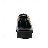 abordables Officiel-chaussures richelieu en similicuir noir et beige pour hommes – chaussures habillées à lacets élégantes avec semelle confortable pour les occasions professionnelles et décontractées