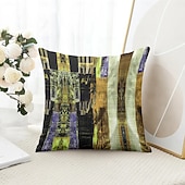 ieftine Stil vintage-Husă decorativă vintage etnică pentru perne 1PC husă moale pătrată pentru perne de canapea husa pentru dormit living canapea fotoliu