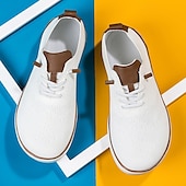 cheap Men&#039;s Sneakers-Men&#039;s Lightweight Barefoot Shoes Knit Sneakers - Breathable Casual Shoes with Lace-Up Design for Walking, Travel and Daily Wear
